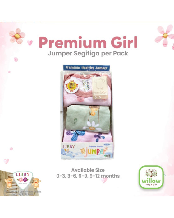 Libby Jumper Premium Girl Jumper Bayi Perempuan @3pcs