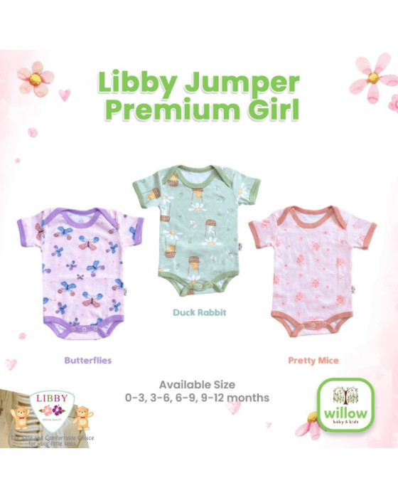 Libby Jumper Premium Girl Jumper Bayi Perempuan @3pcs