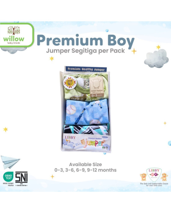 Libby Jumper Premium Boy Jumper Bayi Laki-Laki @3pcs