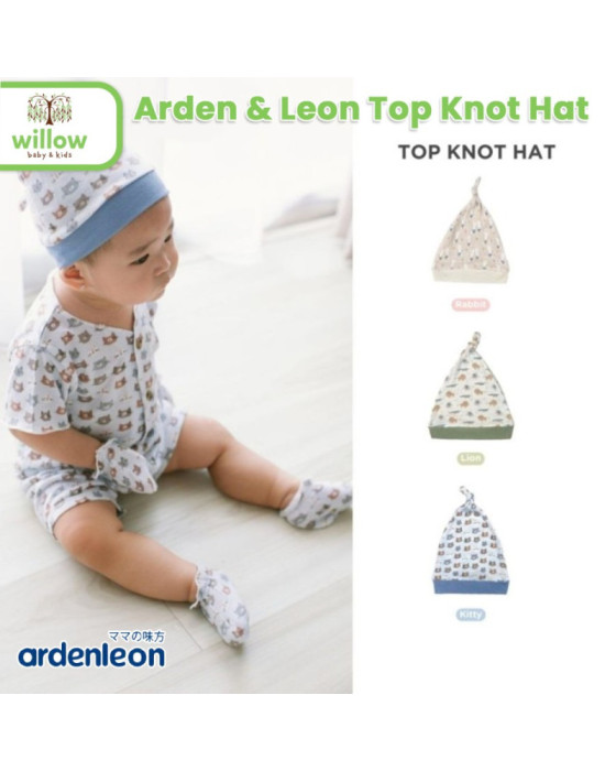 Arden & Leon Top Knot Hat Topi Bayi