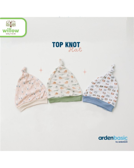 Arden & Leon Top Knot Hat Topi Bayi