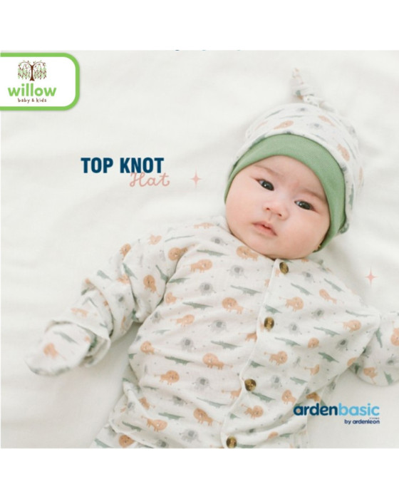 Arden & Leon Top Knot Hat Topi Bayi