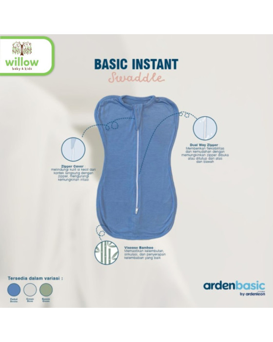 Arden & Leon Basic Instant Swaddle Bedong Bayi