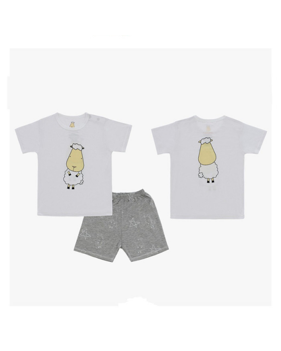 BAA BAA SHEEPZ SSSP FBSW BSSG 10T PYJAMAS LS SHIRT N PANTS