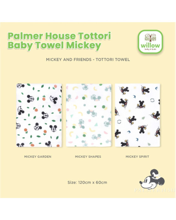 Palmerhaus Tottori Baby Towel Mickey Handuk Bayi 60X120Cm