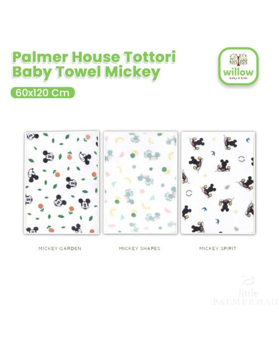 Palmerhaus Tottori Baby Towel Mickey Handuk Bayi 60X120Cm