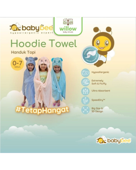 Baby Bee Hooded Towel Handuk Bayi 75X75