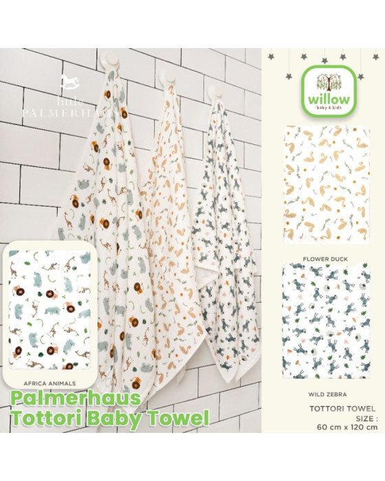 Palmerhaus Tottori Baby Towel Handuk Bayi Animal Series