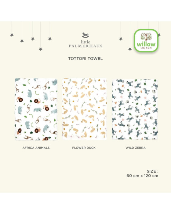 Palmerhaus Tottori Baby Towel Handuk Bayi Animal Series