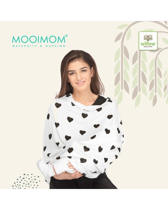 MOOIMOM G7003 MULTI USE NURSING SCARF - LOVE