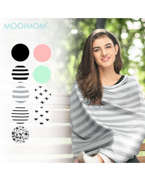 MOOIMOM G7003 MULTI USE NURSING SCARF - LOVE