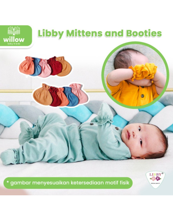 Libby Mittens & Booties New Sarung Tangan Bayi