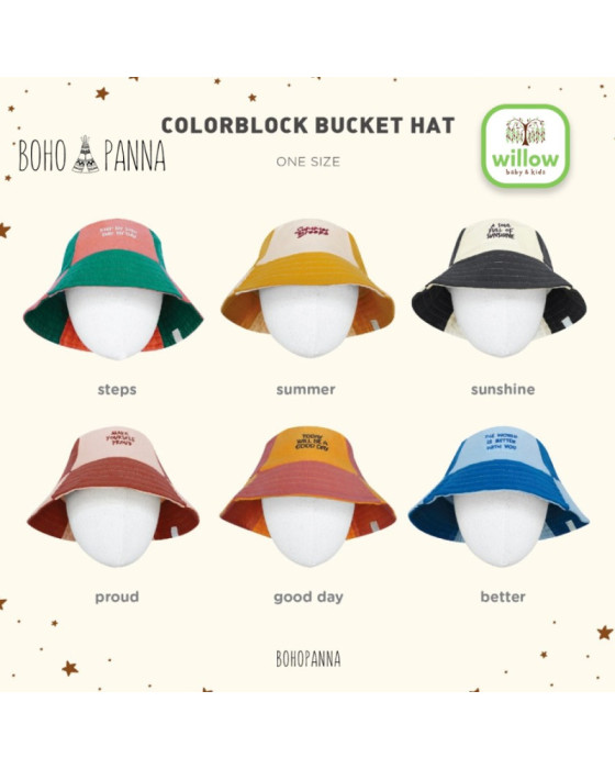 Bohopanna Colorblock Bucket Hat Topi Anak