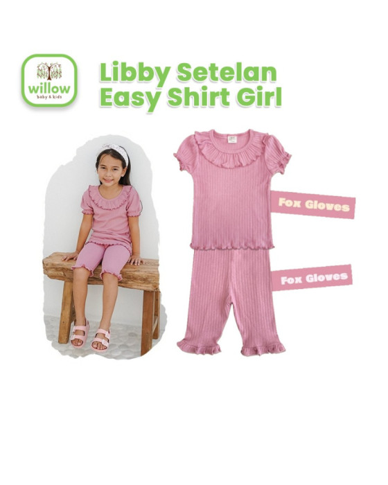 Libby Setelan Easy Shirt Girl Setelan Anak Perempuan