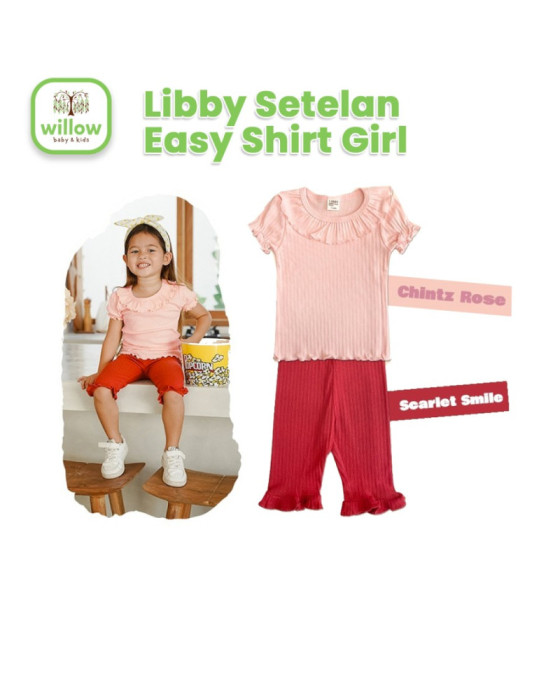 Libby Setelan Easy Shirt Girl Setelan Anak Perempuan