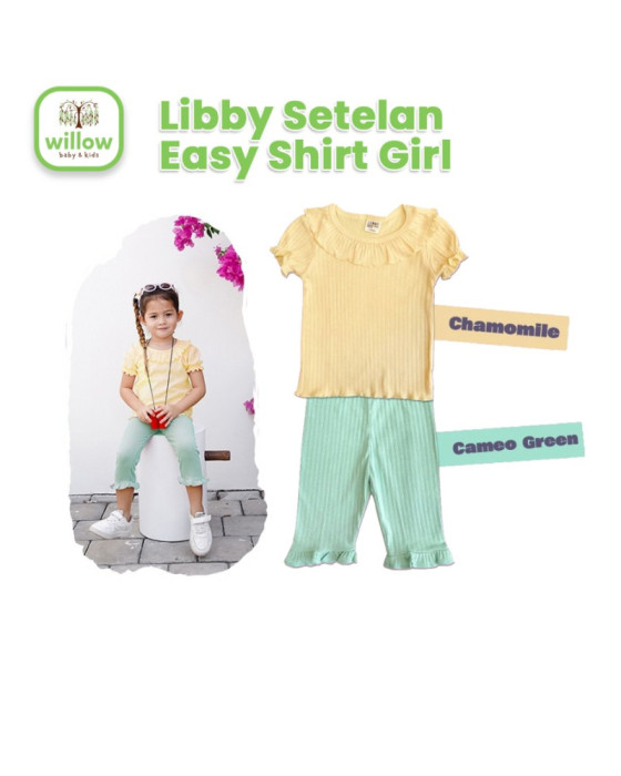 Libby Setelan Easy Shirt Girl Setelan Anak Perempuan