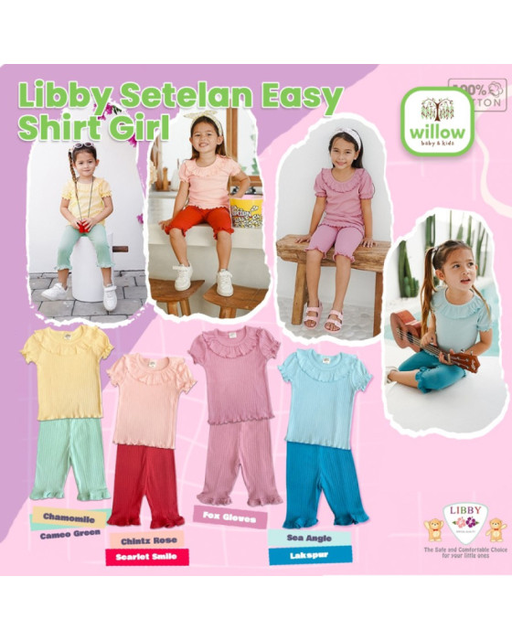 Libby Setelan Easy Shirt Girl Setelan Anak Perempuan