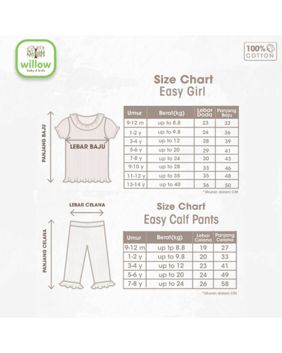 Libby Setelan Easy Shirt Girl Setelan Anak Perempuan