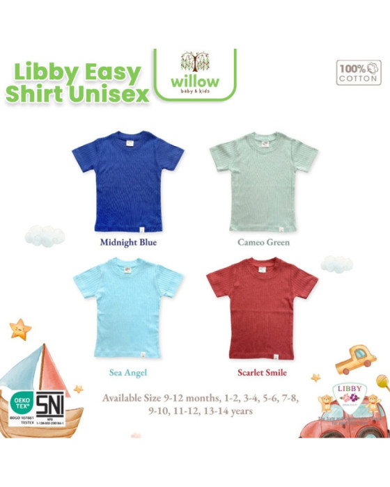 Libby Easy Shirt Unisex Pakaian Anak Laki Perempuan