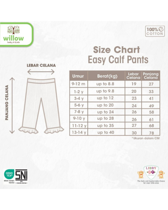 Libby Calf Pants Celana Anak Perempuan