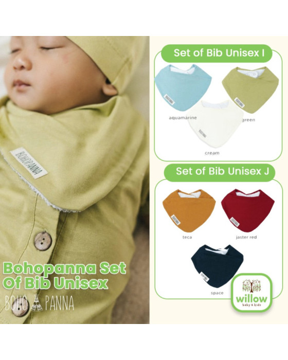 Bohopanna Set Of Bib Unisex New Series Celemek Bayi