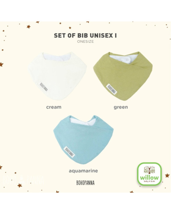 Bohopanna Set Of Bib Unisex New Series Celemek Bayi