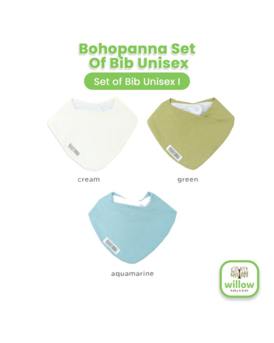 Bohopanna Set Of Bib Unisex New Series Celemek Bayi