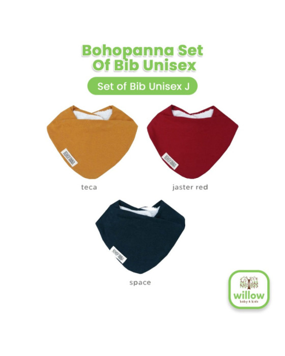 Bohopanna Set Of Bib Unisex New Series Celemek Bayi