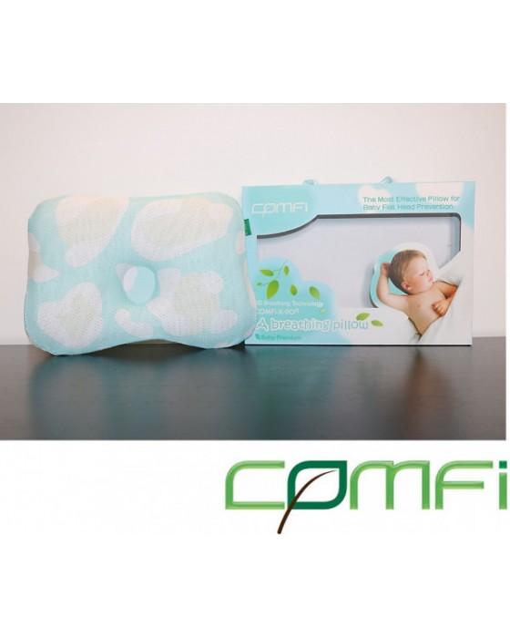 COMFI PILLOW NEW BORN BLUE (BANTAL PEYANG BAYI)