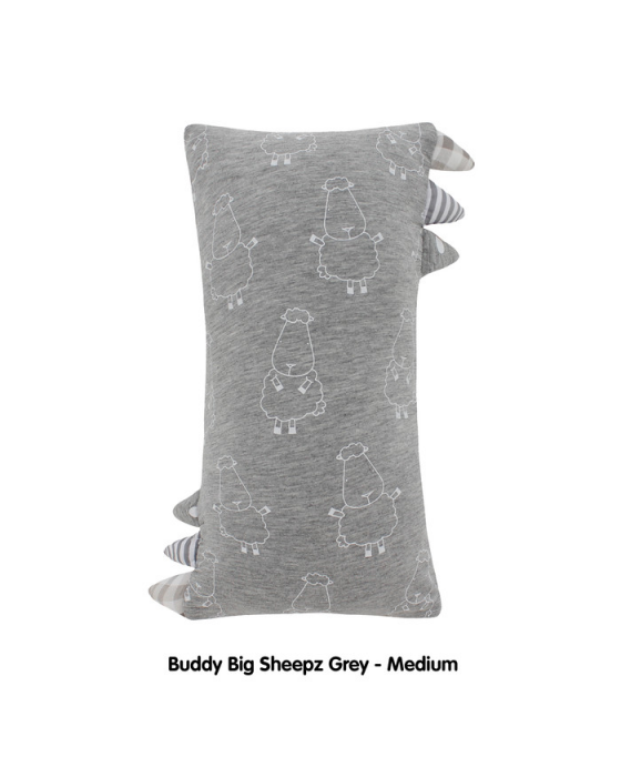 BAABAASHEEPZ BEDTIME BUDDY PILLOW BIG SHEEPZ GREY