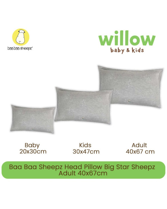 Baa Baa Sheepz Head Pillow Big Star Sheepz Bantal Bayi