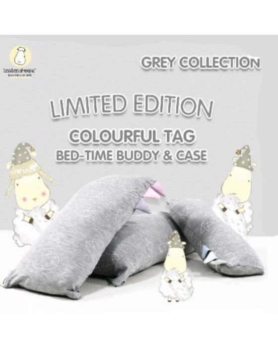 Baa Baa Sheepz Big Buddy Pillow Cute Big Star Grey Bantal Bayi