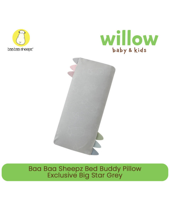 Baa Baa Sheepz Pillow Exclusive Big Star Grey Bantal Bayi