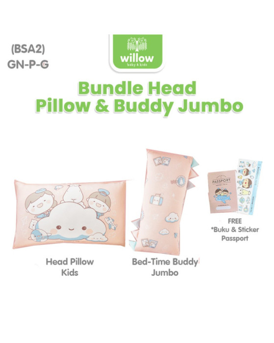 Baa Baa Sheepz Bundle Head Pillow & Buddy Jumbo BSA2