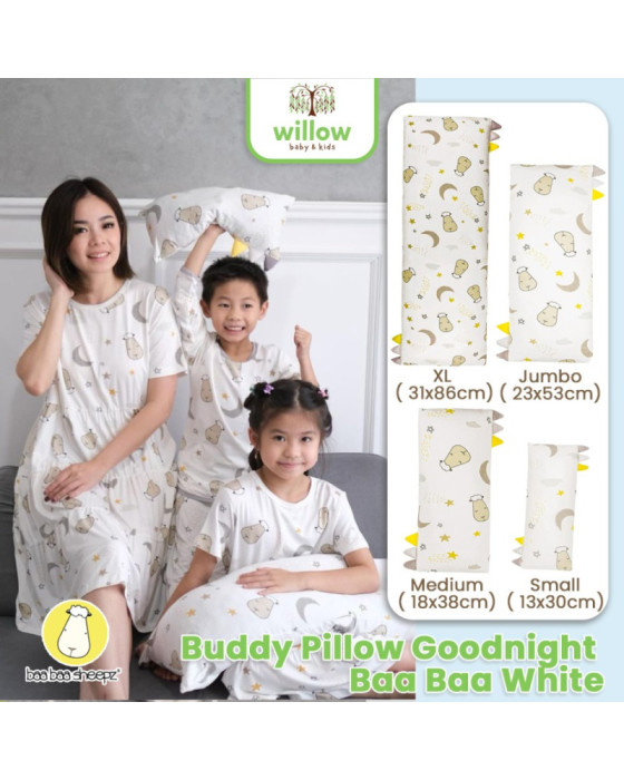 BaabaaSheepz Buddy Pillow Goodnight Baa Baa White Bantal Anak