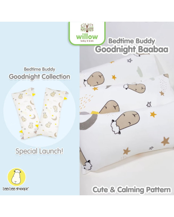 BaabaaSheepz Buddy Pillow Goodnight Baa Baa White Bantal Anak