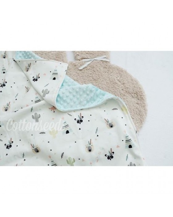 COTTONSEEDS BABY BLANKET - SPACESHIP