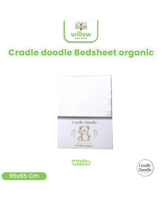 Cradle Doodle Bedsheet 95X65X10Cm Sprei Organik