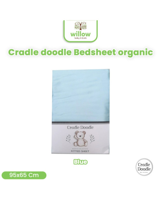 Cradle Doodle Bedsheet 95X65X10Cm Sprei Organik