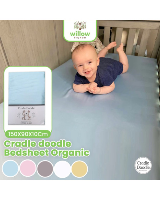 Cradle Doodle Bedsheet Organik Sprei 150X90X10Cm