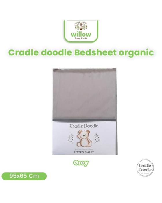 Cradle Doodle Bedsheet 95X65X10Cm Sprei Organik