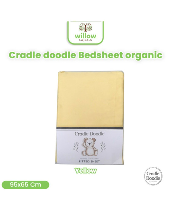 Cradle Doodle Bedsheet 95X65X10Cm Sprei Organik