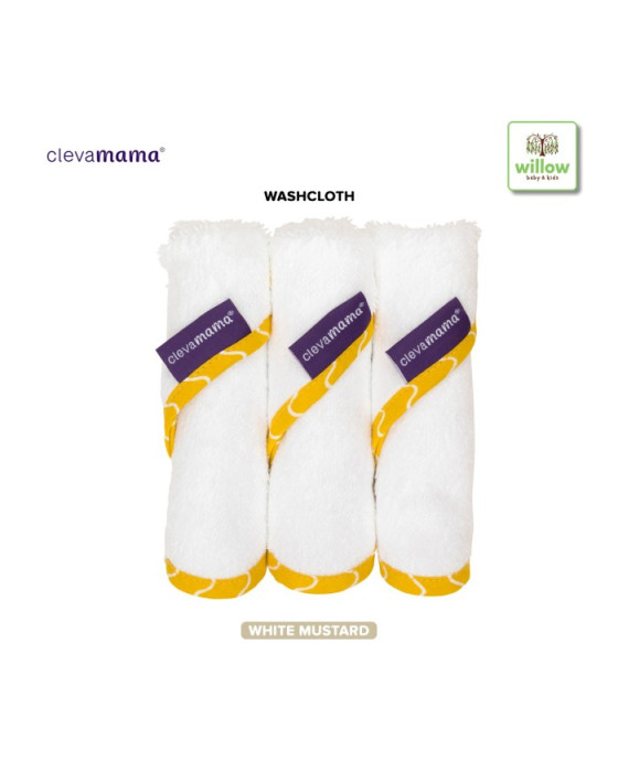 CLEVAMAMA WASH CLOTH 3S