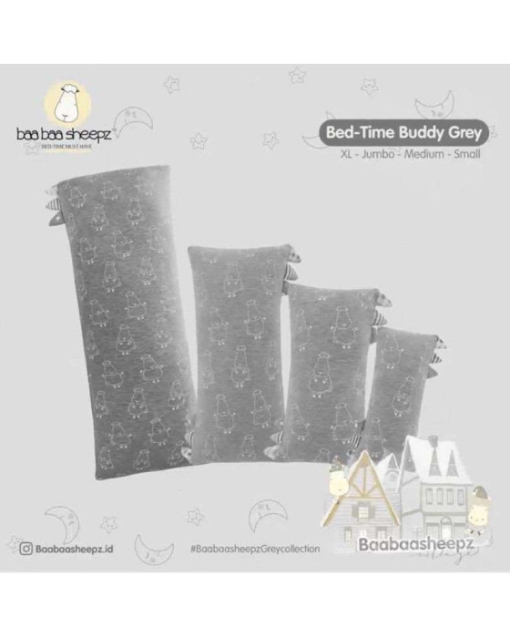 Baa Baa Sheepz Pillow Case Big Sheepz Star Grey Bantal Bayi