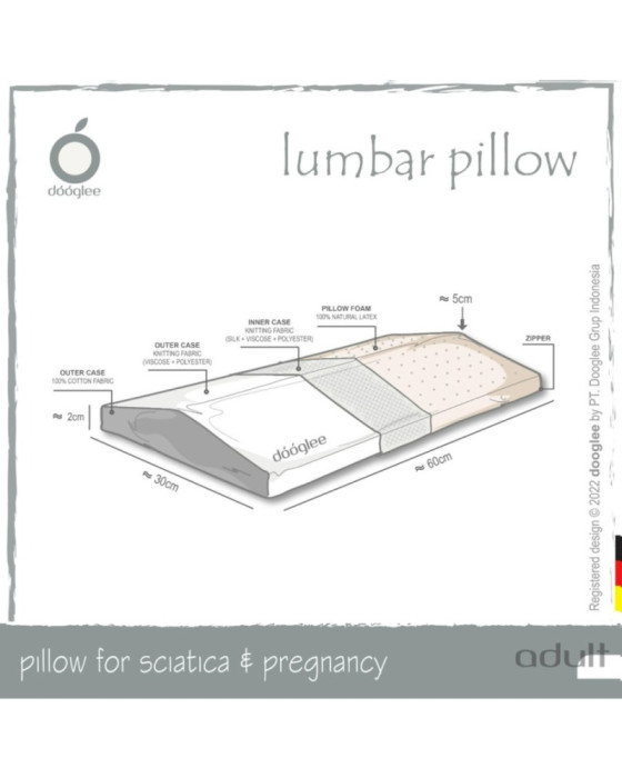 Dooglee Case Lumbar Pillow Sarung Bantal (Only Case)