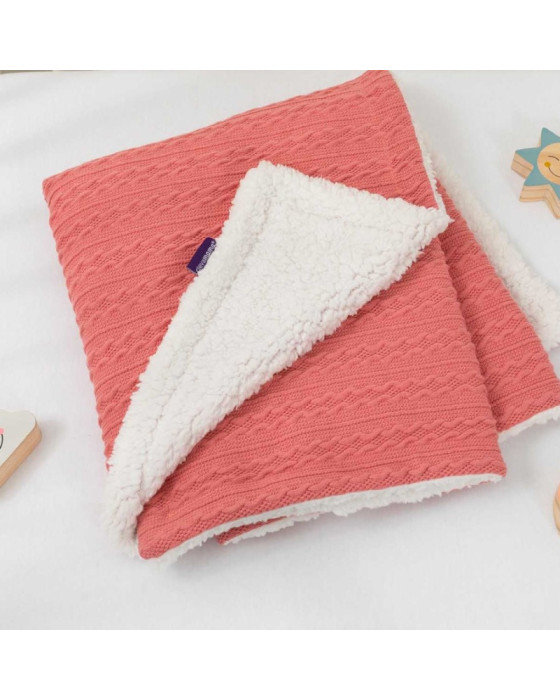 Clevamama Luxe Sherpa Baby Blanket Selimut Bayi