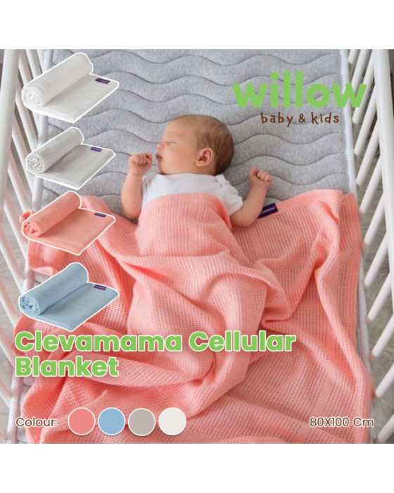 Clevamama Cellular Blanket Crib 80X100Cm Selimut Bayi