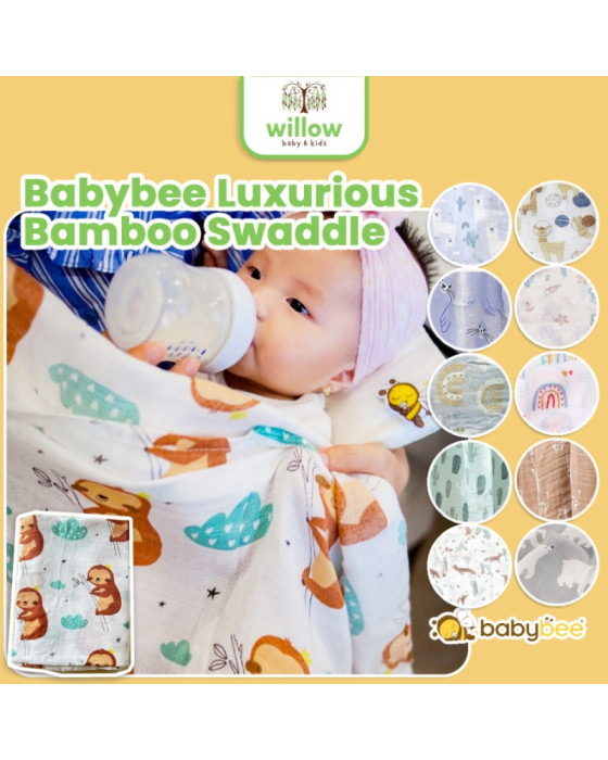 Baby Bee Luxurious Bamboo Swaddle Bedong Bayi