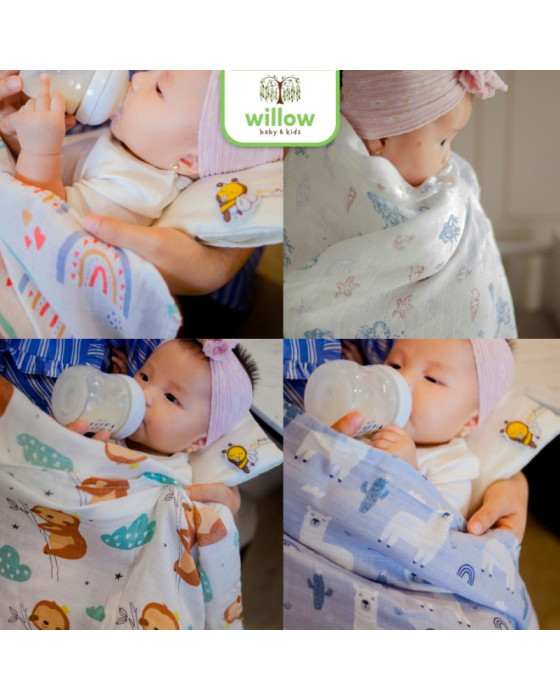 Baby Bee Luxurious Bamboo Swaddle Bedong Bayi