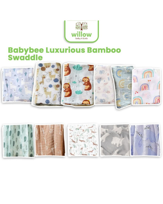 Baby Bee Luxurious Bamboo Swaddle Bedong Bayi